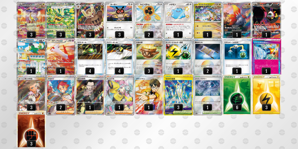 【ポケカ】タケルライコex 環境デッキ紹介 (2025/04/20 シティリーグ 入賞)