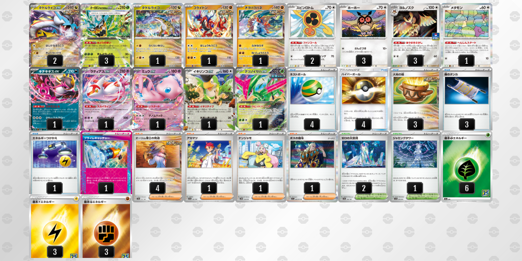 【ポケカ】オーガポンみどりのめんex環境デッキ紹介(2025/05/11シティリーグ準優勝)