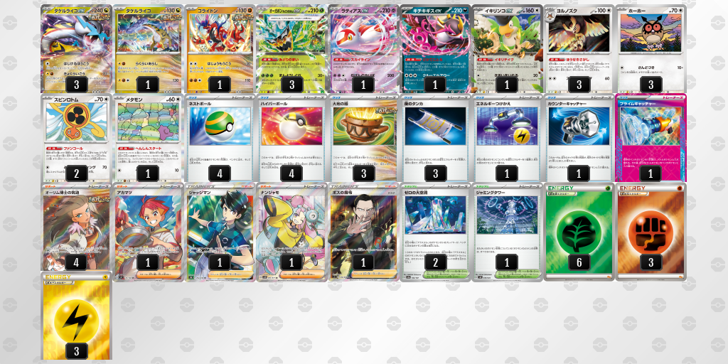 【ポケカ】タケルライコex環境デッキ紹介 (2025/05/10シティリーグ入賞)