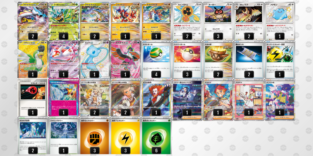 【ポケカ】タケルライコex 環境デッキ紹介 (2025/04/20 シティリーグ 優勝)