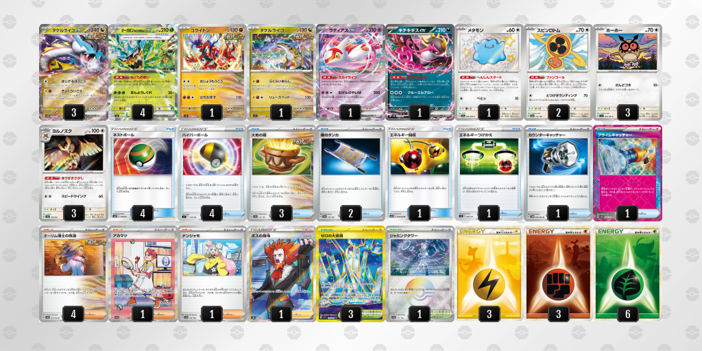 【ポケカ】タケルライコex環境デッキ紹介 (2025/04/21 シティリーグ ベスト8)