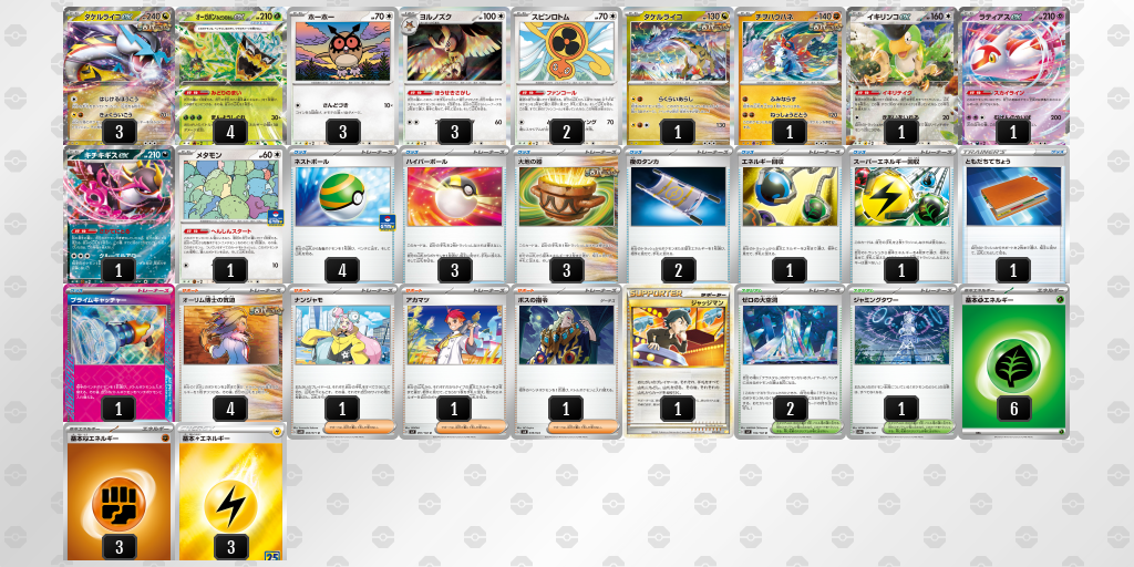 【ポケカ】タケルライコex環境デッキ紹介(2025/04/23シティリーグベスト8)