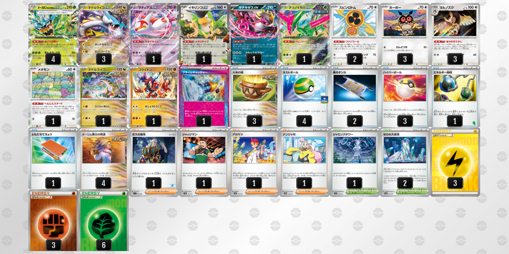 【ポケカ】オーガポンみどりのめんex 環境デッキ紹介 (2025/05/10 シティリーグ 入賞)