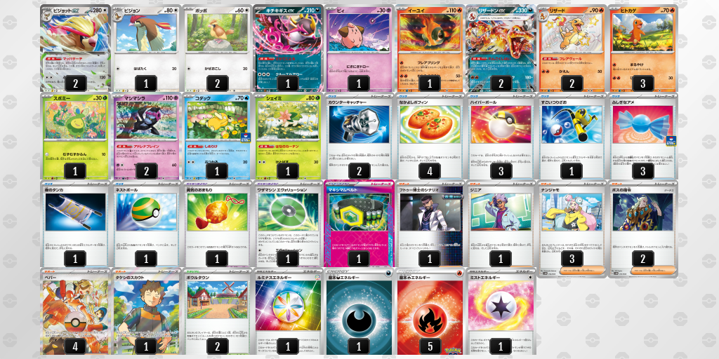 【ポケカ】ピジョットex環境デッキ紹介 (2025/04/27 シティリーグ 優勝)