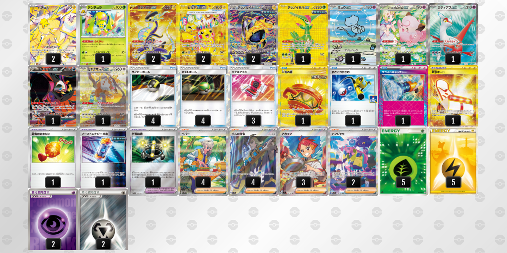 【ポケカ】ミライドンex環境デッキ紹介(2025/04/23シティリーグ優勝)