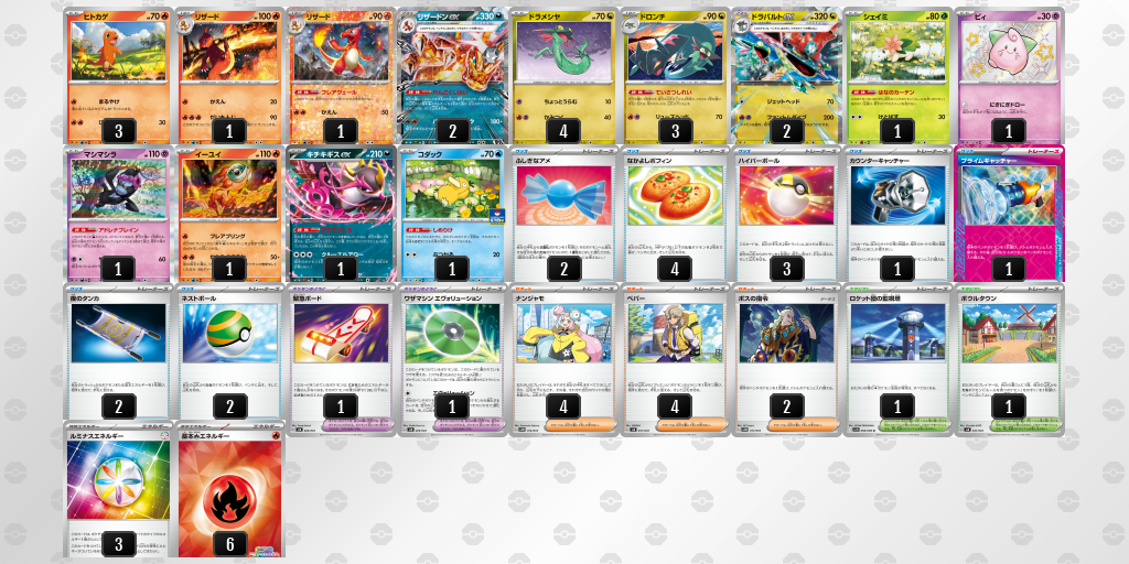 【ポケカ】リザードンex 環境デッキ紹介 (2025/05/11 シティリーグ 優勝)