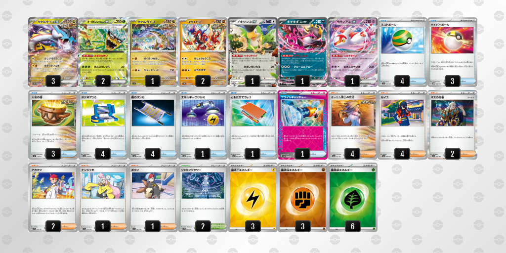 【ポケカ】タケルライコex環境デッキ紹介(2025/04/28シティリーグ入賞)