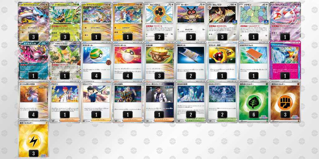 【ポケカ】タケルライコex環境デッキ紹介(2025/04/20シティリーグベスト4)