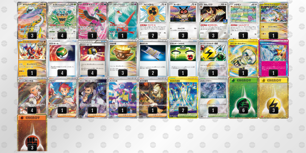 【ポケカ】タケルライコex 環境デッキ紹介 (2025/04/09 シティリーグ 優勝)