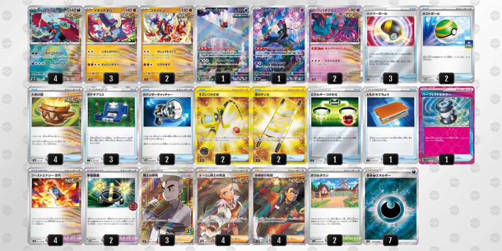 【ポケカ】トドロクツキ 環境デッキ紹介 (2025/04/20 シティリーグ 入賞)