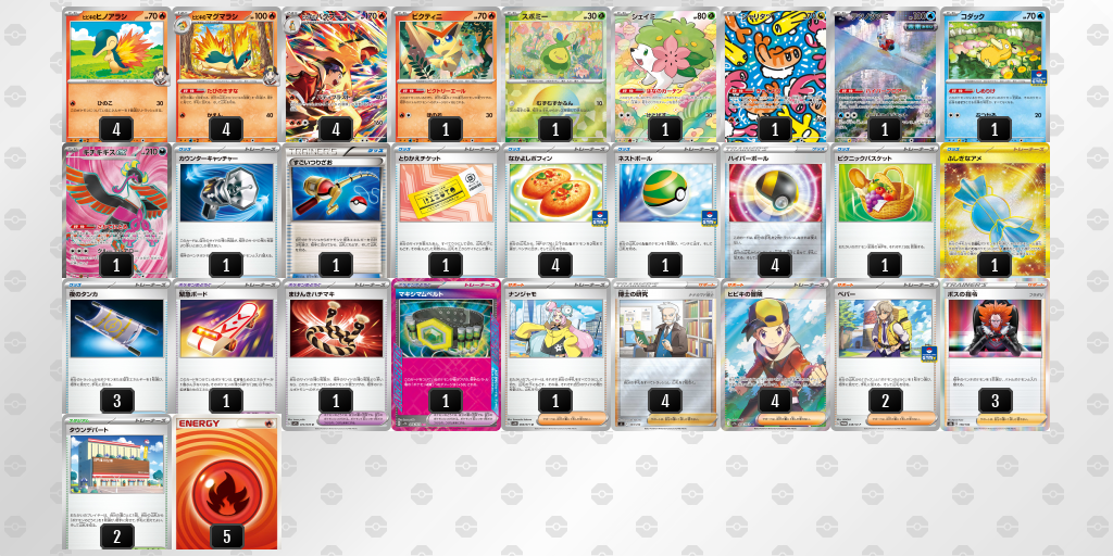 【ポケカ】バクフーン 環境デッキ紹介 (2025/04/19 シティリーグ 入賞)