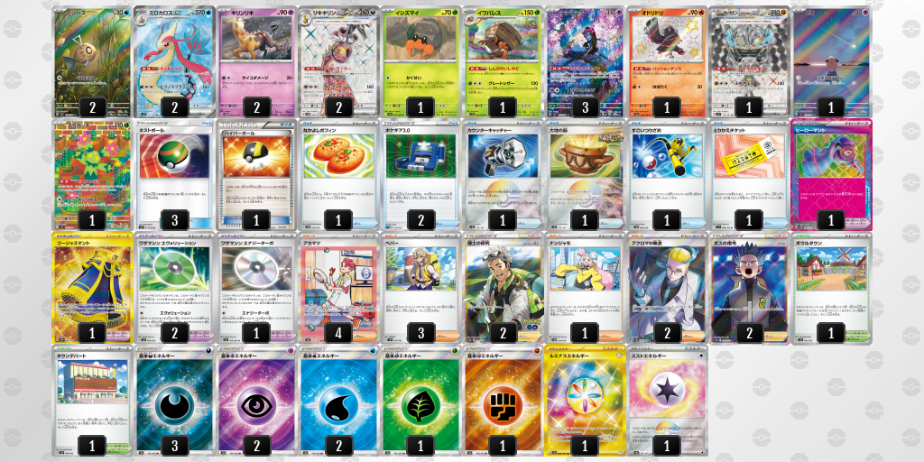 【ポケカ】ミロカロスex環境デッキ紹介 (2025/04/13 シティリーグ入賞)