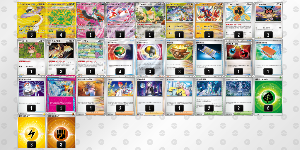 【ポケカ】タケルライコex環境デッキ紹介(2025/04/20シティリーグベスト4)