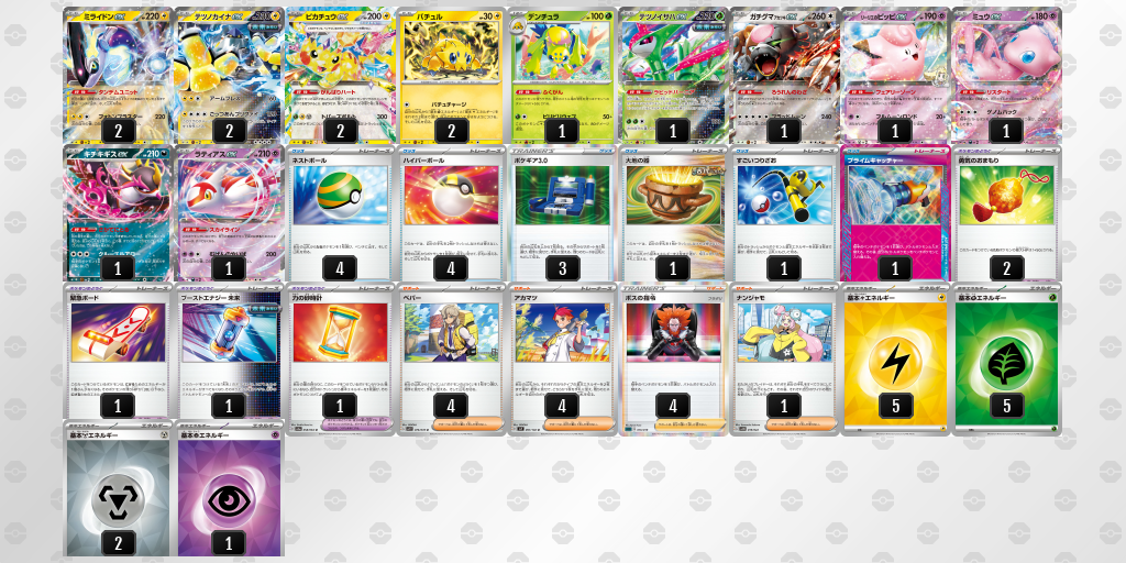 【ポケカ】ミライドンex 環境デッキ紹介 (2025/04/19 シティリーグ準優勝)