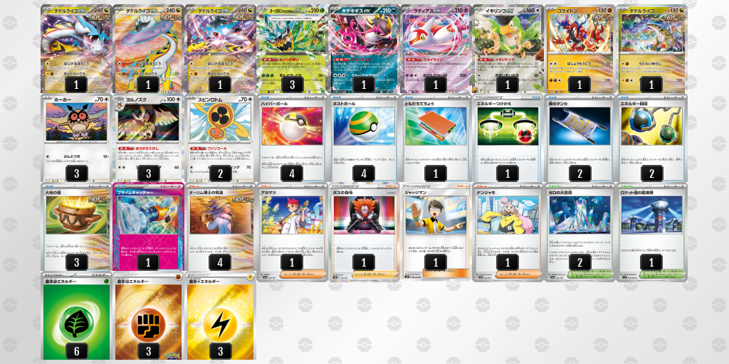 【ポケカ】タケルライコex環境デッキ紹介(2025/04/20シティリーグベスト8)