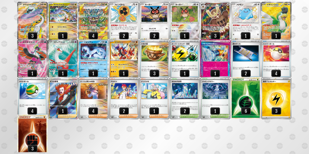 【ポケカ】タケルライコex環境デッキ紹介 (2025/04/20 シティリーグ ベスト8)
