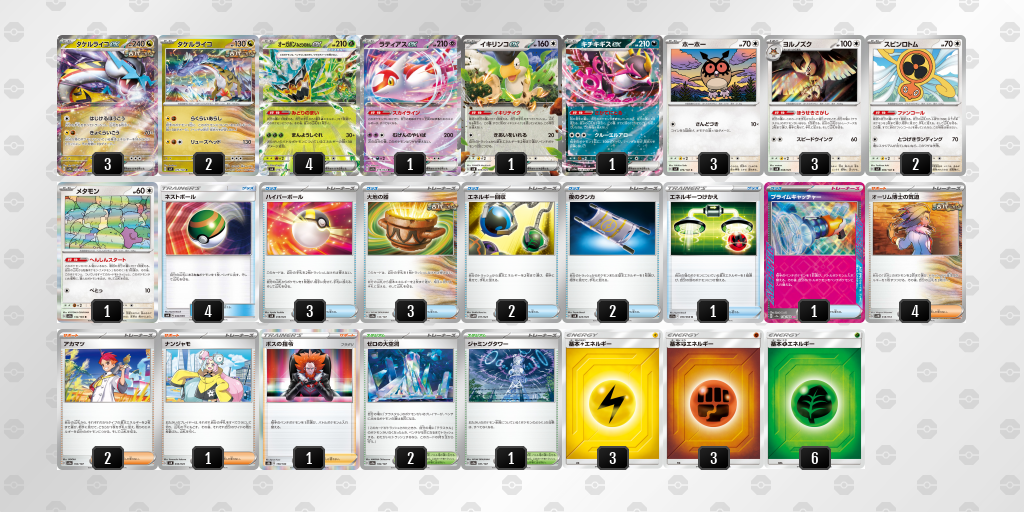 【ポケカ】タケルライコex環境デッキ紹介 (2025/04/12 シティリーグ 入賞)