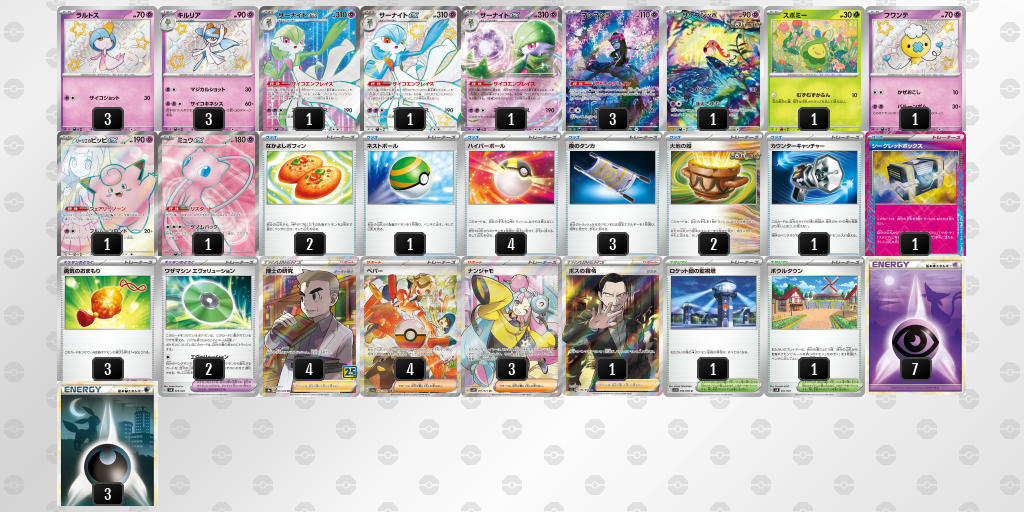 【ポケカ】サーナイトex 環境デッキ紹介 (2025/04/19 シティリーグ ベスト4)
