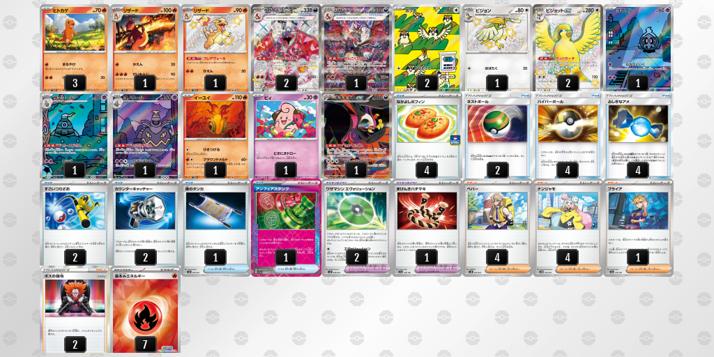 【ポケカ】リザードンex環境デッキ紹介(2025/04/20シティリーグ入賞)