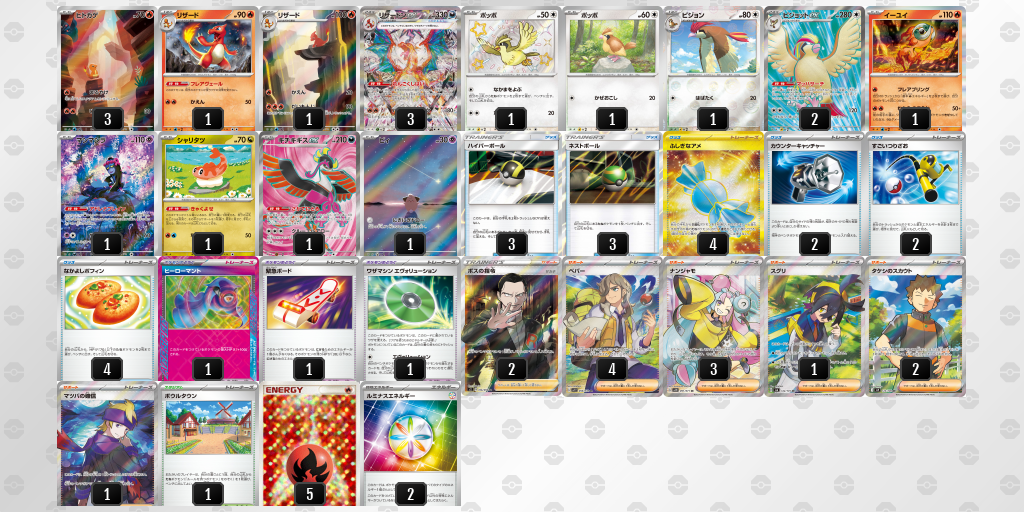【ポケカ】リザードンex環境デッキ紹介(2025/04/13シティリーグ優勝)