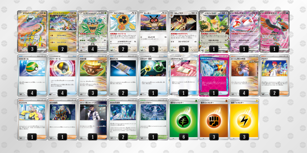 【ポケカ】タケルライコex 環境デッキ紹介 (2024/04/02 シティリーグ ベスト8)