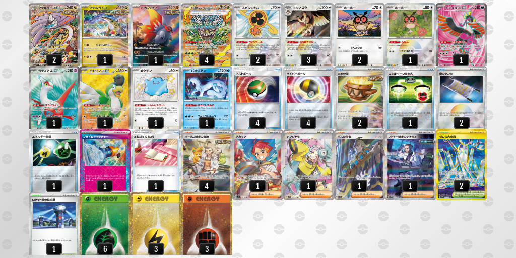 【ポケカ】タケルライコex環境デッキ紹介(2025/04/19シティリーグ入賞)