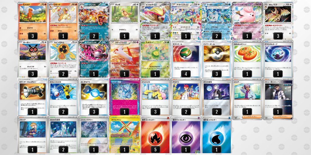 【ポケカ】リザードンex環境デッキ紹介(2025/04/20シティリーグベスト8)
