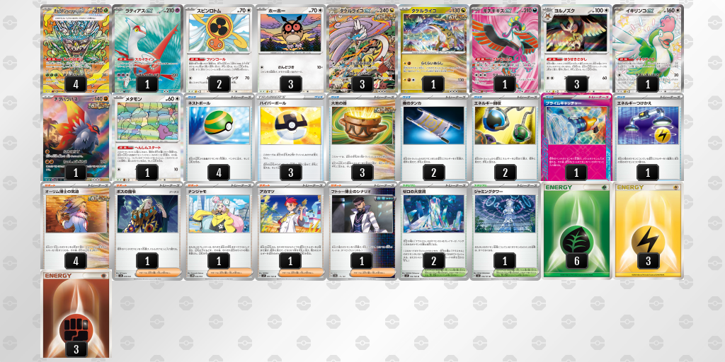 【ポケカ】オーガポンみどりのめんex環境デッキ紹介 (2025/04/20 シティリーグ ベスト8)