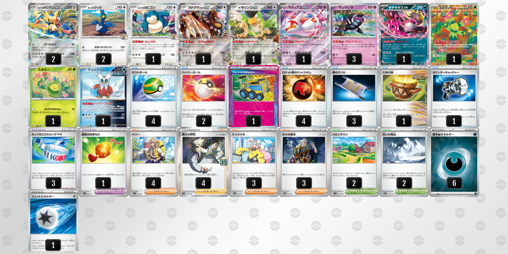 【ポケカ】ホップのザシアンex 環境デッキ紹介 (2025/04/20 シティリーグ 入賞)