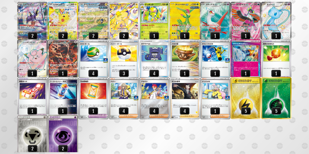 【ポケカ】ミライドンex環境デッキ紹介(2025/04/19シティリーグ入賞)