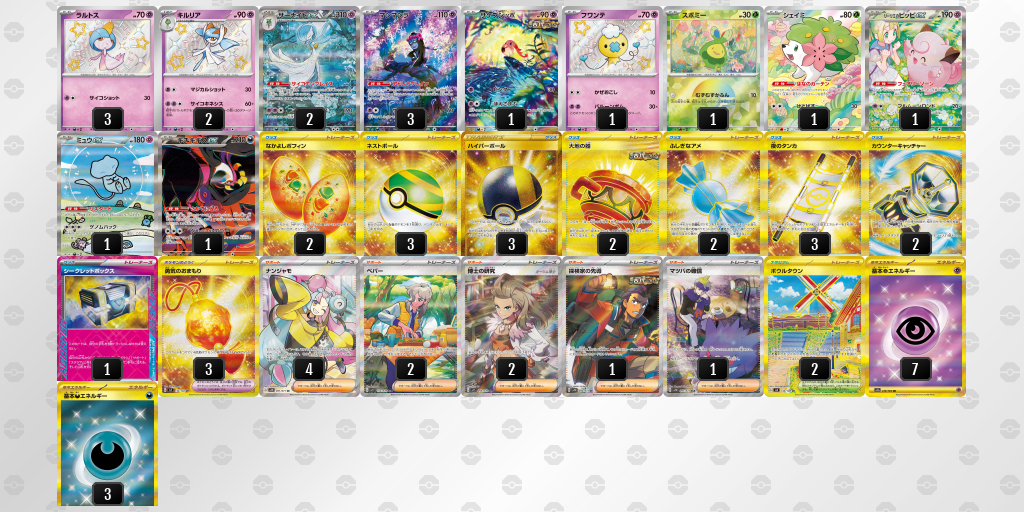 【ポケカ】サーナイトex環境デッキ紹介(2025/04/12シティリーグ入賞)