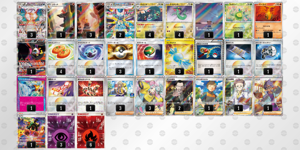 【ポケカ】リザードンex環境デッキ紹介(2025/04/26シティリーグベスト8)