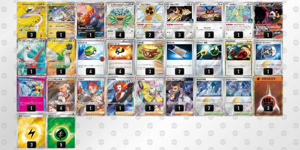 【ポケカ】タケルライコex環境デッキ紹介 (2025/04/13 シティリーグ ベスト8)