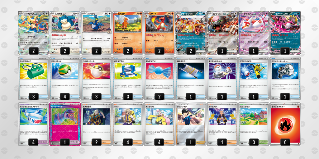 【ポケカ】リザードンex環境デッキ紹介(2025/04/20シティリーグベスト8)