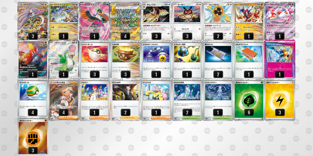 【ポケカ】タケルライコex環境デッキ紹介 (2025/04/20 シティリーグ 入賞)