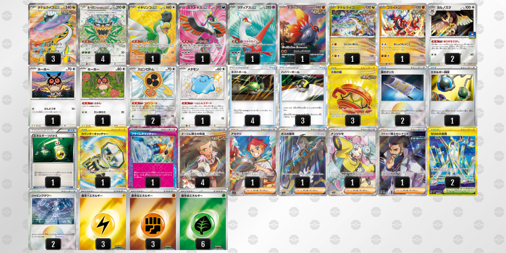 【ポケカ】タケルライコex環境デッキ紹介 (2025/04/19 シティリーグ ベスト8)