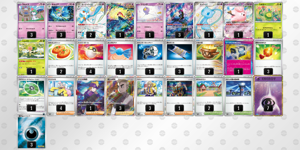 【ポケカ】サーナイトex 環境デッキ紹介 (2025/04/20 シティリーグ ベスト8)