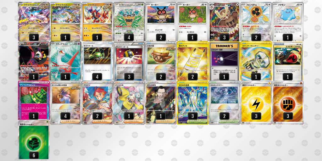 【ポケカ】タケルライコex環境デッキ紹介(2025/04/20シティリーグベスト8)