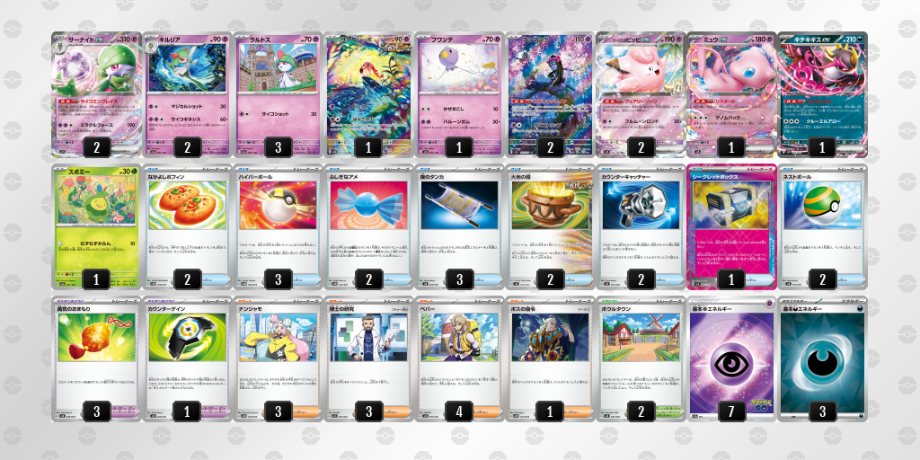 【ポケカ】サーナイトex 環境デッキ紹介 (2025/04/13 シティリーグ準優勝)
