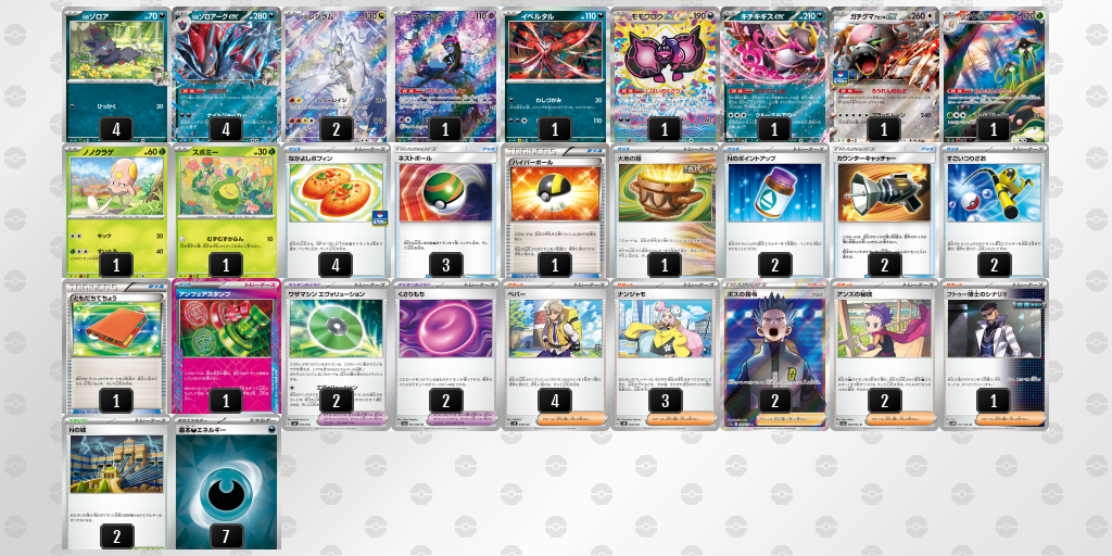 【ポケカ】Nのゾロアークex環境デッキ紹介 (2025/09/07 シティリーグ ベスト8)