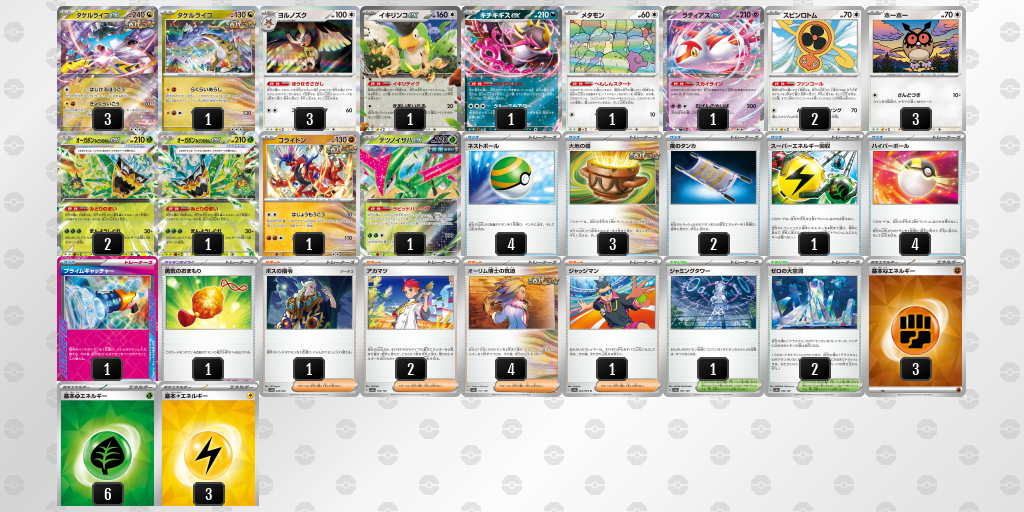 【ポケカ】タケルライコex環境デッキ紹介(2025/09/13シティリーグベスト8)