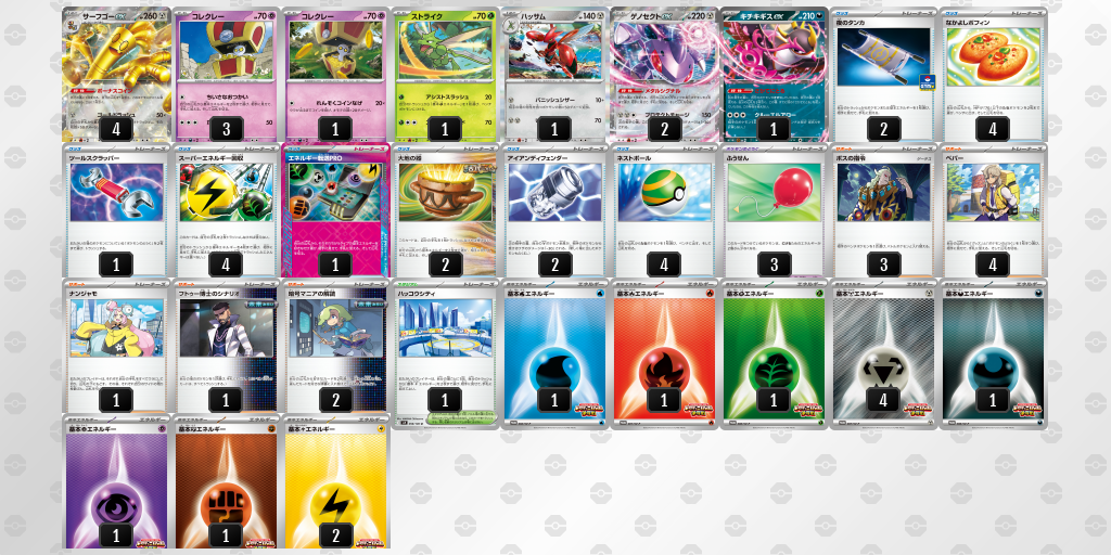 【ポケカ】サーフゴーex 環境デッキ紹介 (2025/09/13 シティリーグ ジュニアリーグ 準優勝)